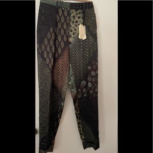 Jean Paul Gaultier silk pants in size 44 IT brand new